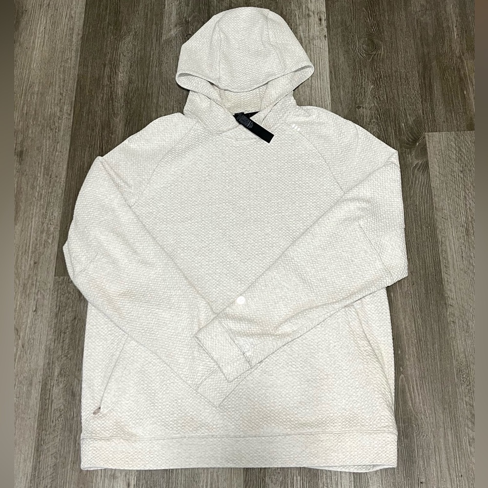 LULU LEMON Athletica Cream Textured Knit Hoodie